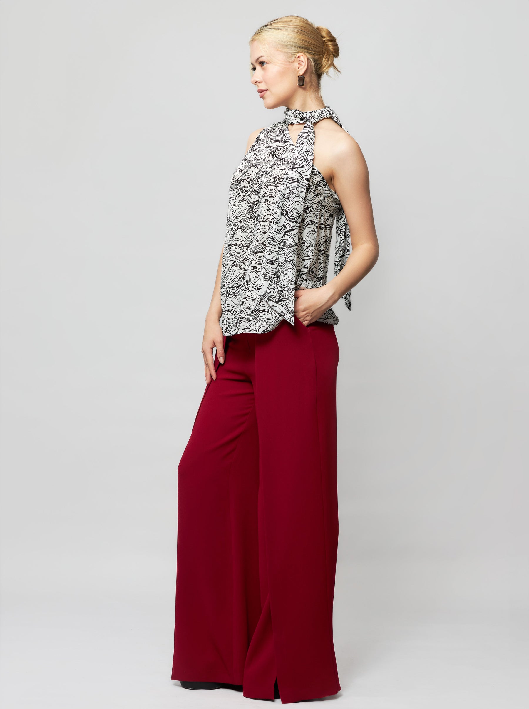 Ade One-Shoulder Silk Top