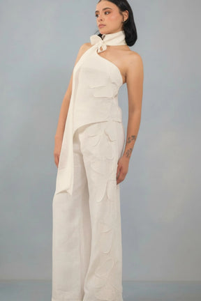 HERENCIA by PASALUMAC – Zenú-Inspired Halter Top & Wide-Leg Set