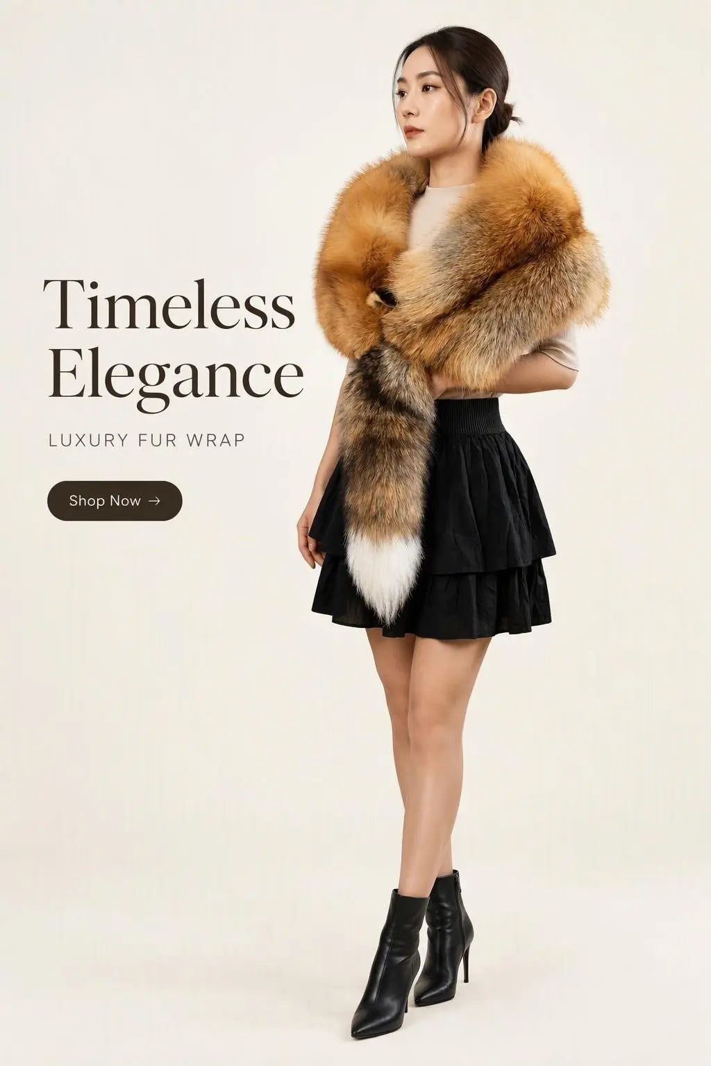 Luxury Genuine Fur Stole