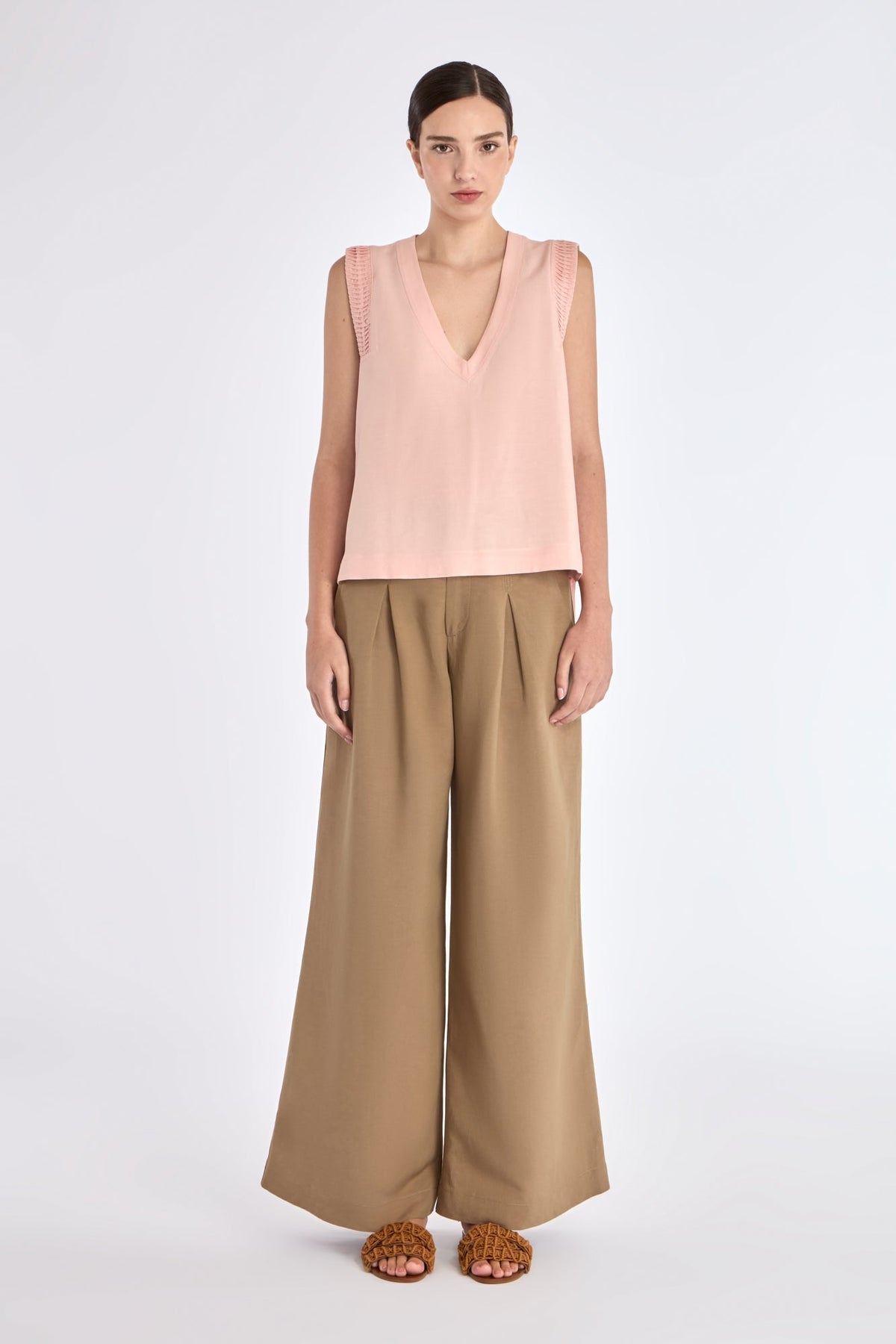 Valencia Adjustable Hem Blouse | Rose