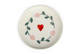 Ceramic Dessert Plates - Amour Petal , 7 Inches - Set of 4