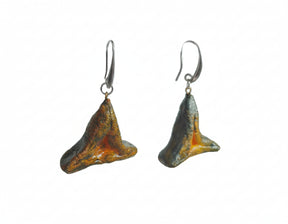 Wii Sculptural Earrings - Matte Steel (triangular/boat Geometry)