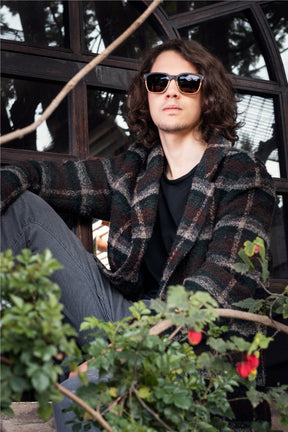 Zebra Wood Sunglasses with gradient lenses - INTI