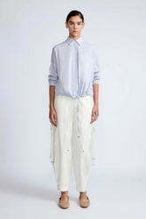 Hebe Asymmetric Hem Blouse