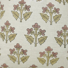 Handcrafted Block Print Linen Blend Pillow Cover - Chahat