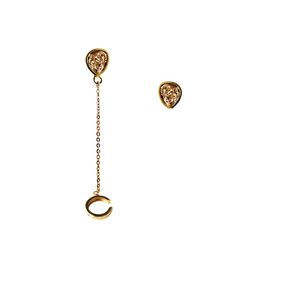 Gold Ear Cuff & Dream Earring Set