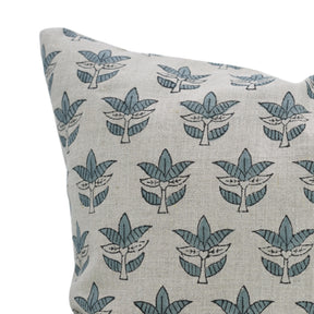 Boho Block Print Pure Linen Cushion Cover - Saat Patti
