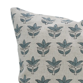 Boho Block Print Pure Linen Cushion Cover - Saat Patti