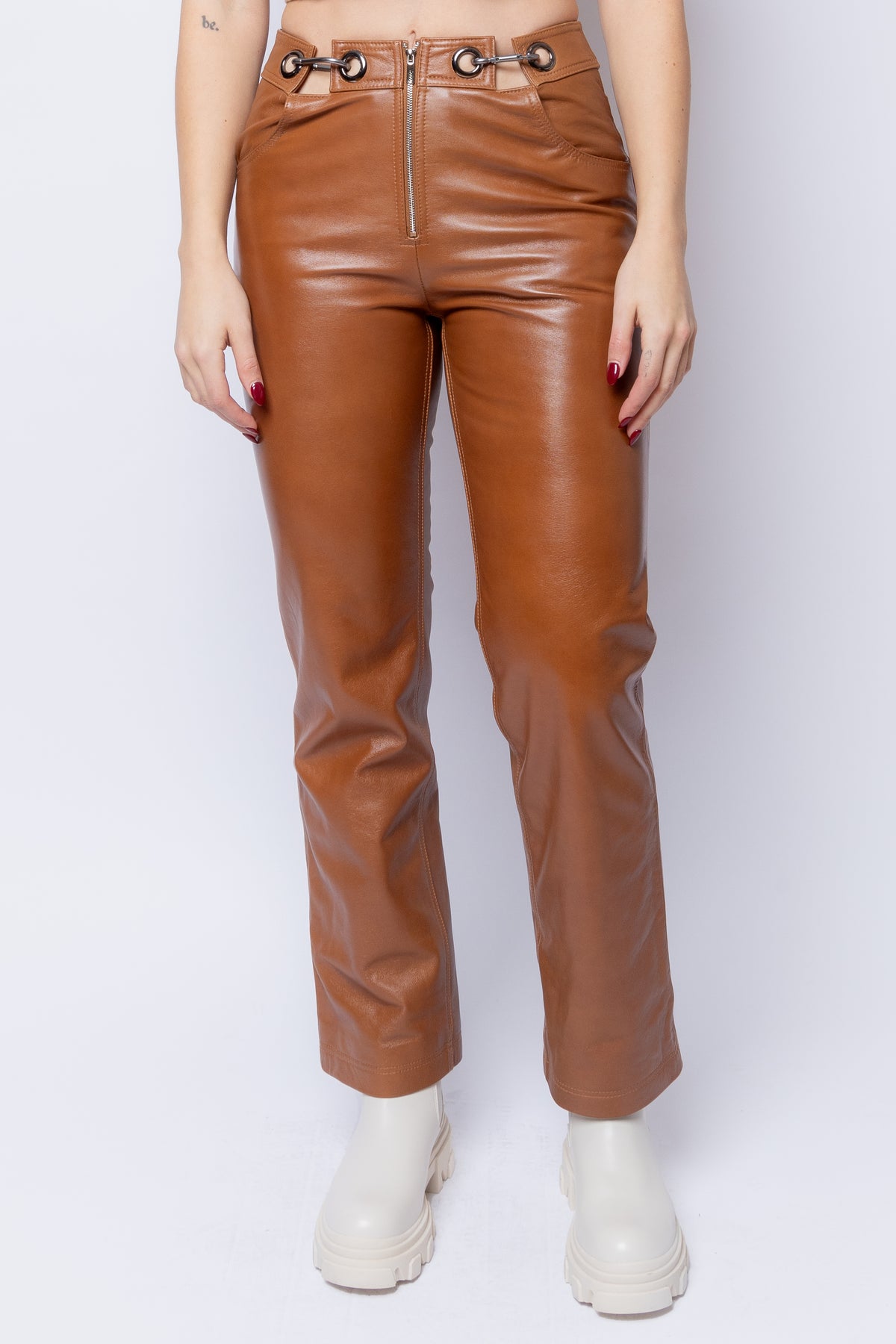 Leather Carabiner Pants