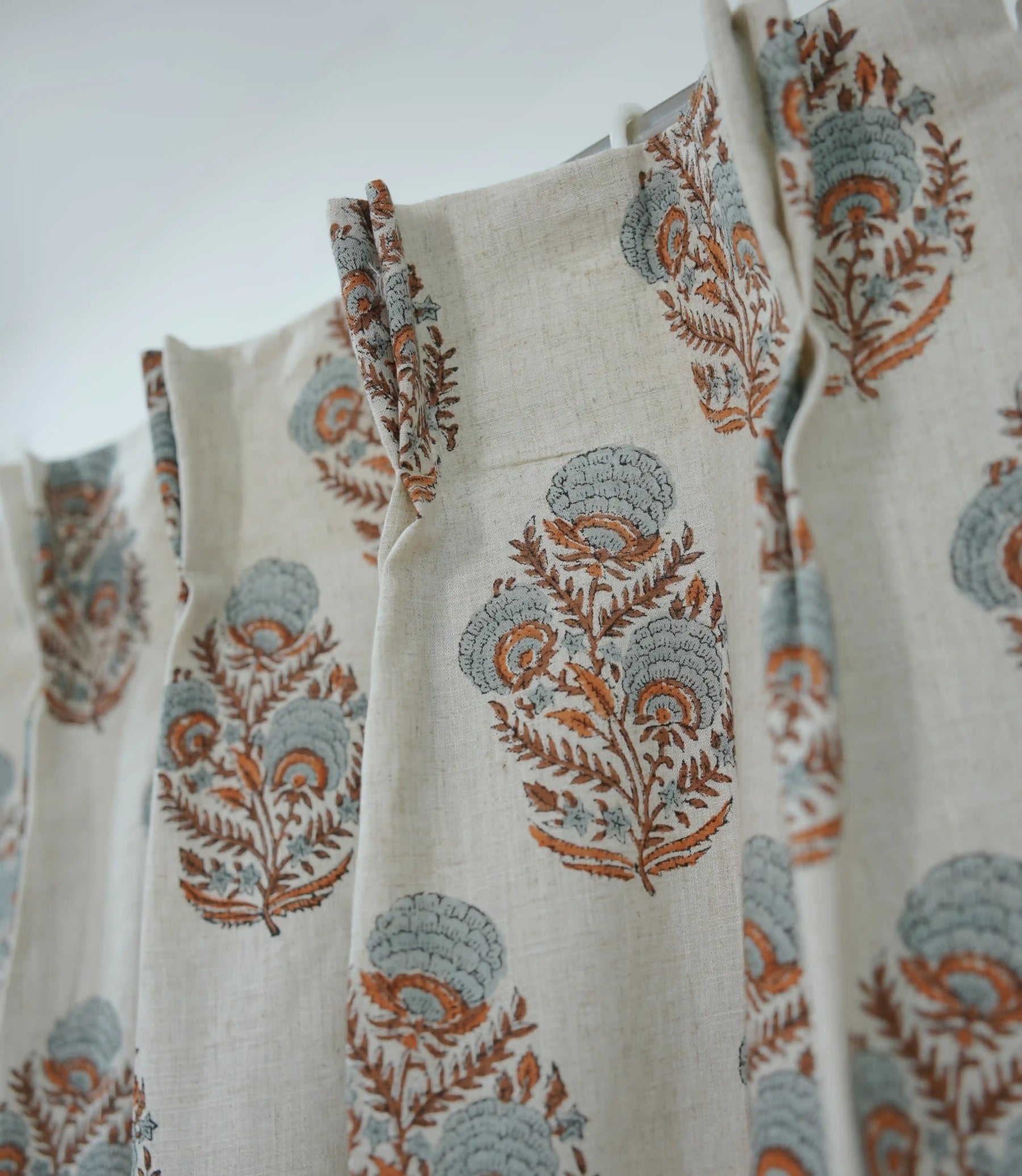 Mohini Handmade Linen Pleated Curtains