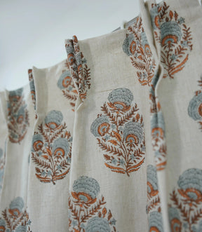 Mohini Handmade Linen Pleated Curtains