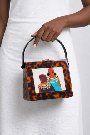 Naserian Acrylic Top Handle Bag