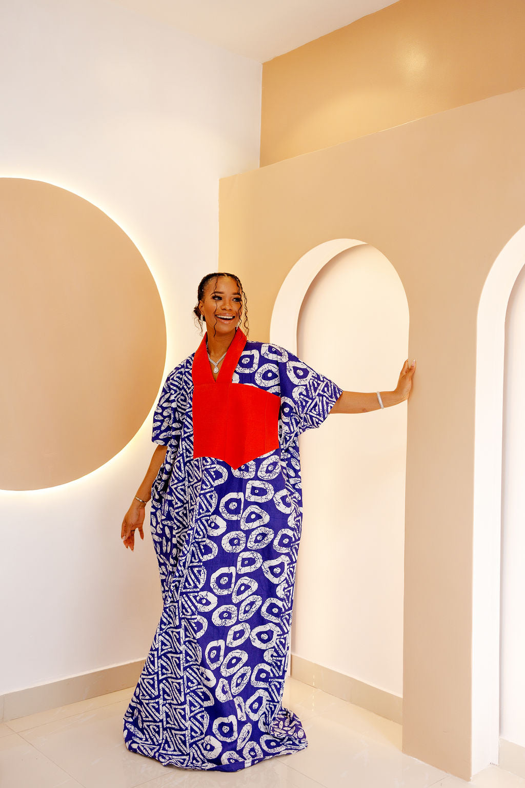 Amuma Bubu Dress with Aso Oke Embellishment