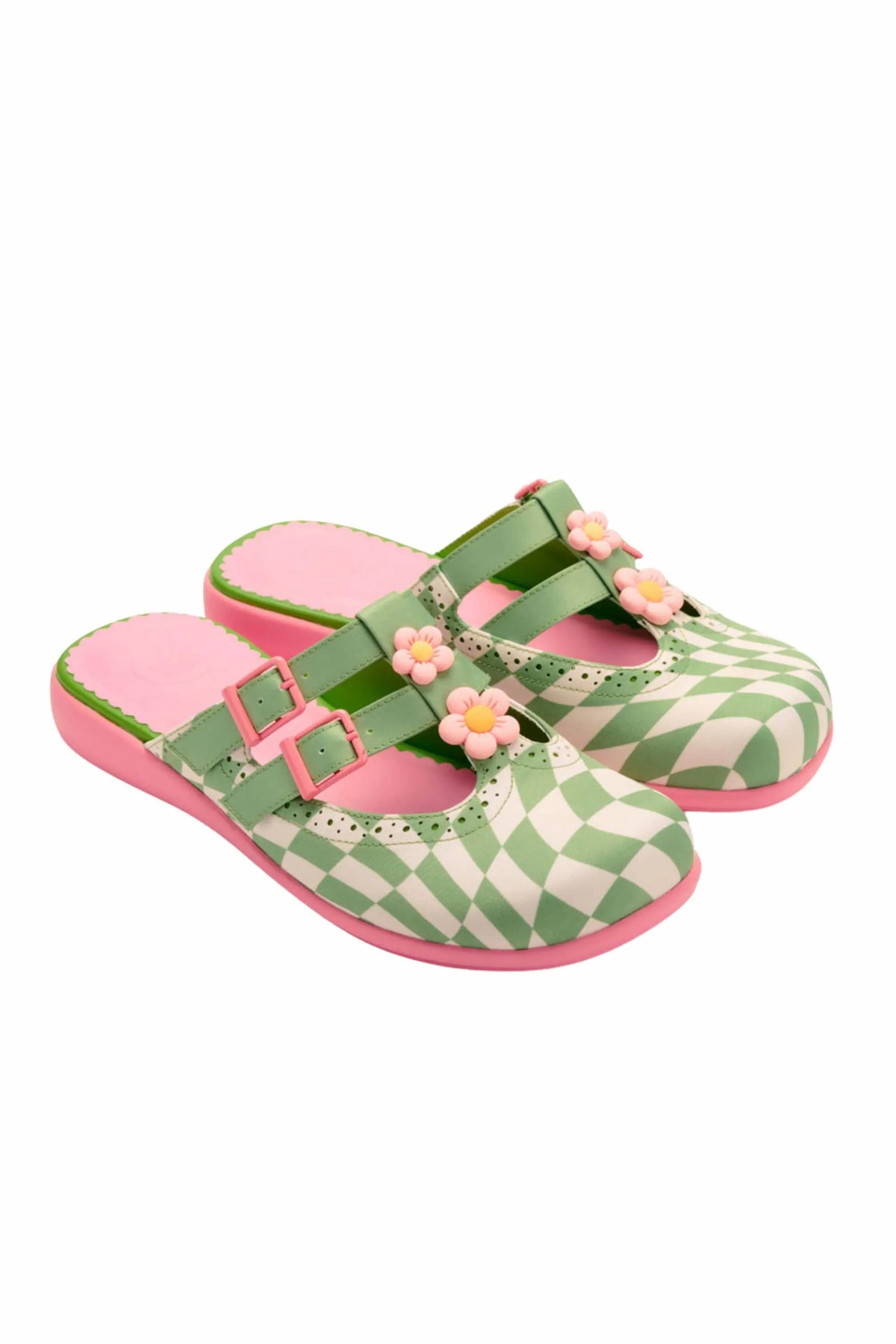 Shaken Squares Women's Mary Jane Clogs