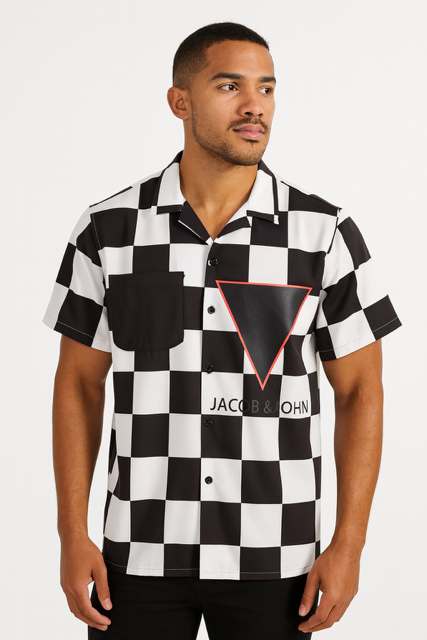 Black Checkered Shirt