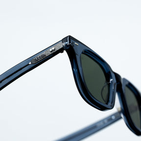 Zid Sunglasses with Onyx Frame & Green Lens