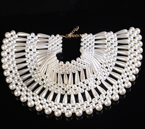 Heavy industry pearl shawl layered tribal wind hollow woven sexy body chain