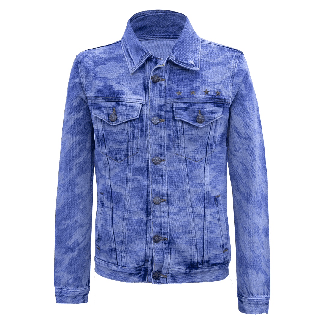 Classic camo denim jacket