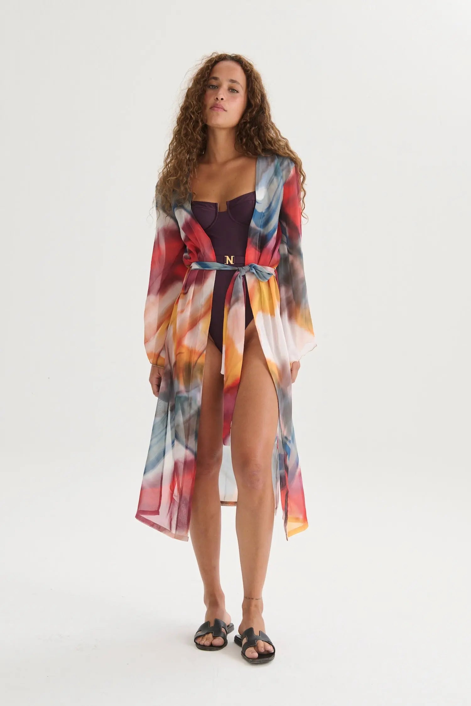 Kimono  Print rojo