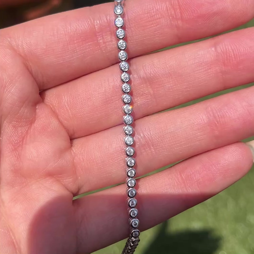 THE “POPPY” 2MM BEZEL TENNIS BRACELET