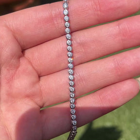 THE “POPPY” 2MM BEZEL TENNIS BRACELET