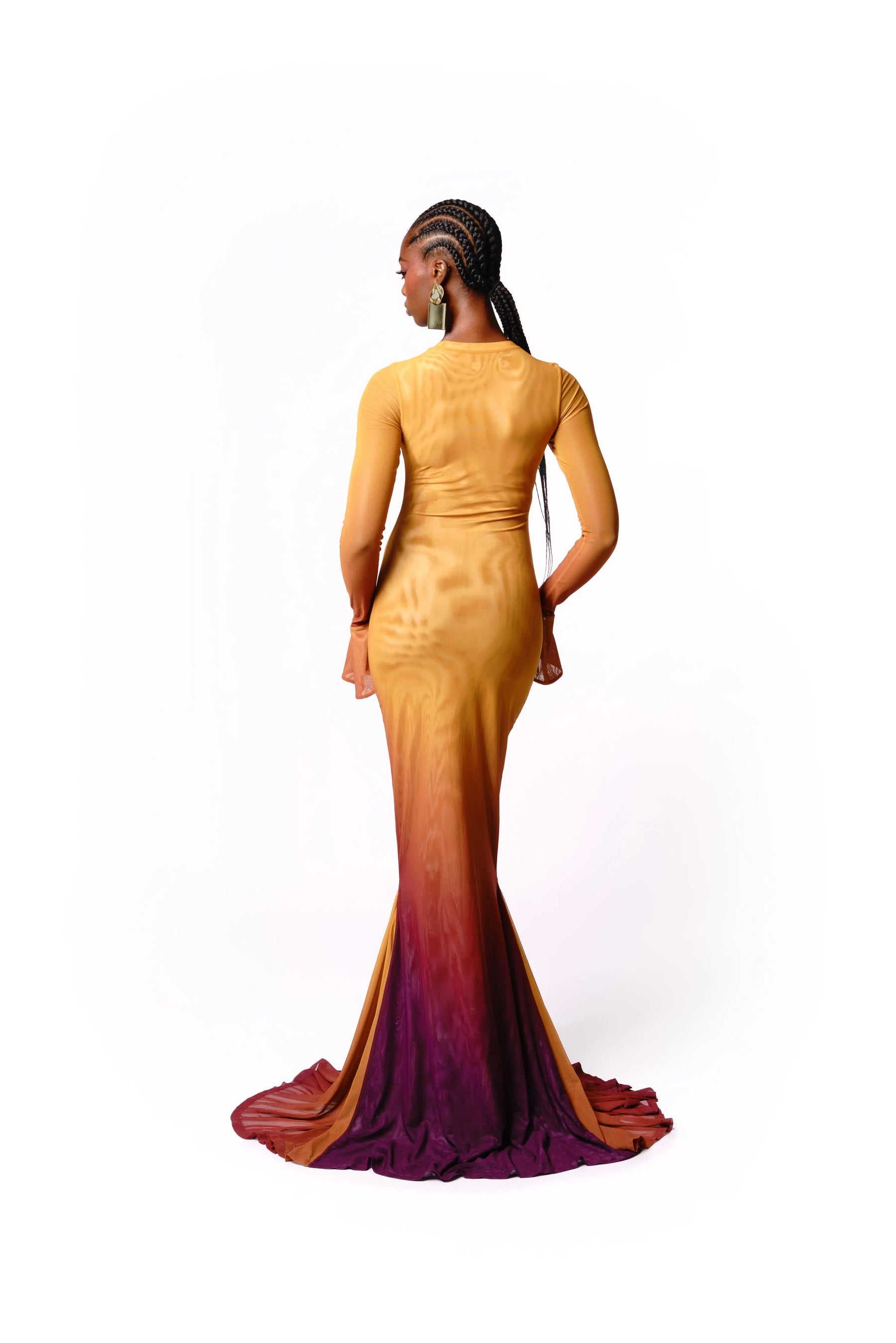 Sol Mermaid Maxi Mesh Dress