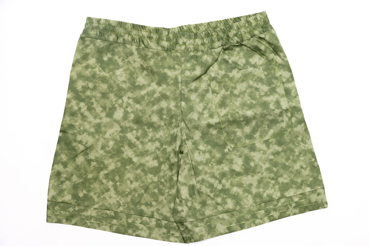 Uniform “GAME DAY” Shorts - Marble Camo Green