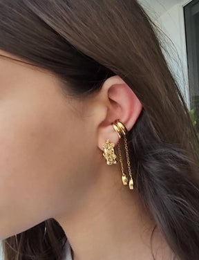 Trilogy Luxe Gold Hoops
