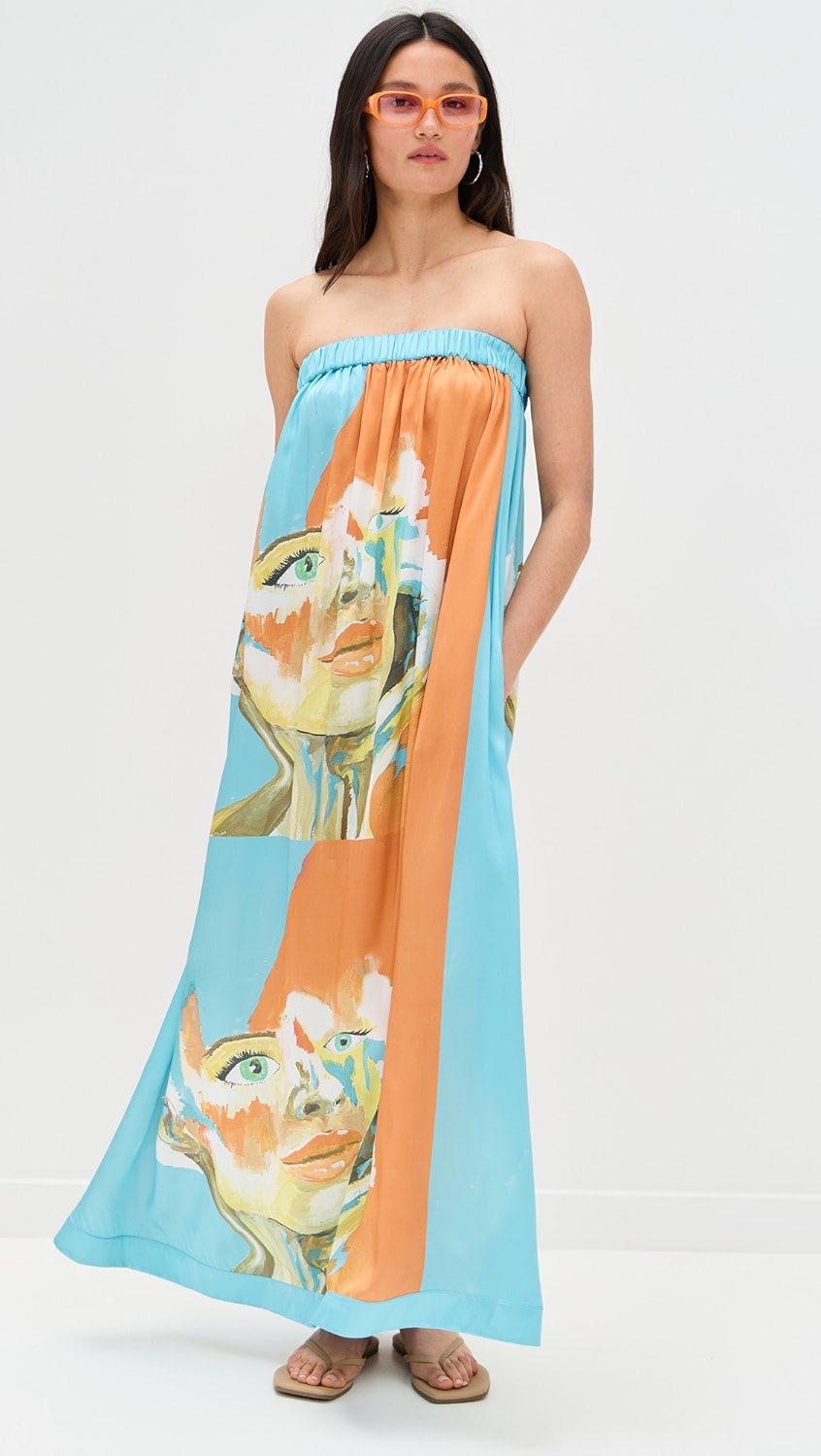 Kesi Maxi Strapless Dress
