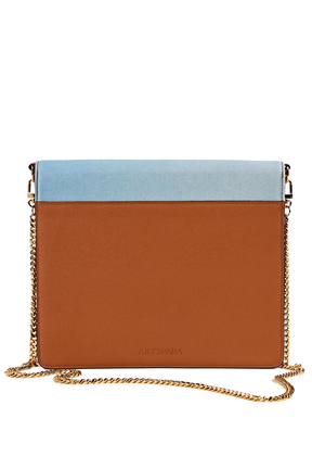 Artepara Summer Signature Hand-Embroidered Leather Clutch