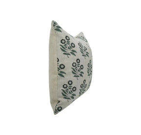 Premium Hand Block Print Boho Thick Linen Pillow Cover- Neha
