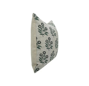 Premium Hand Block Print Boho Thick Linen Pillow Cover- Neha