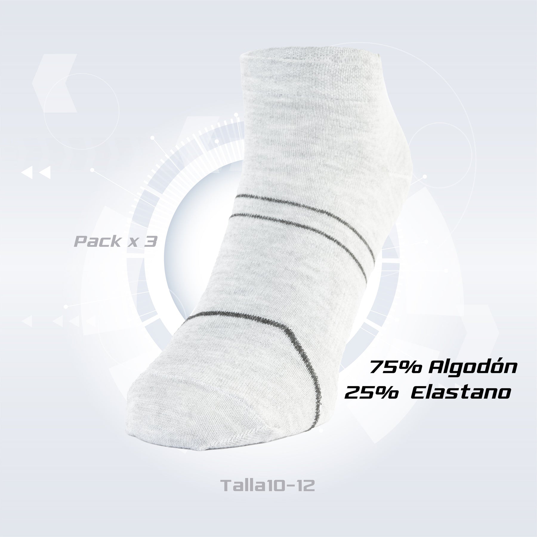 PACK DE 3 MEDIA TOBILLERA