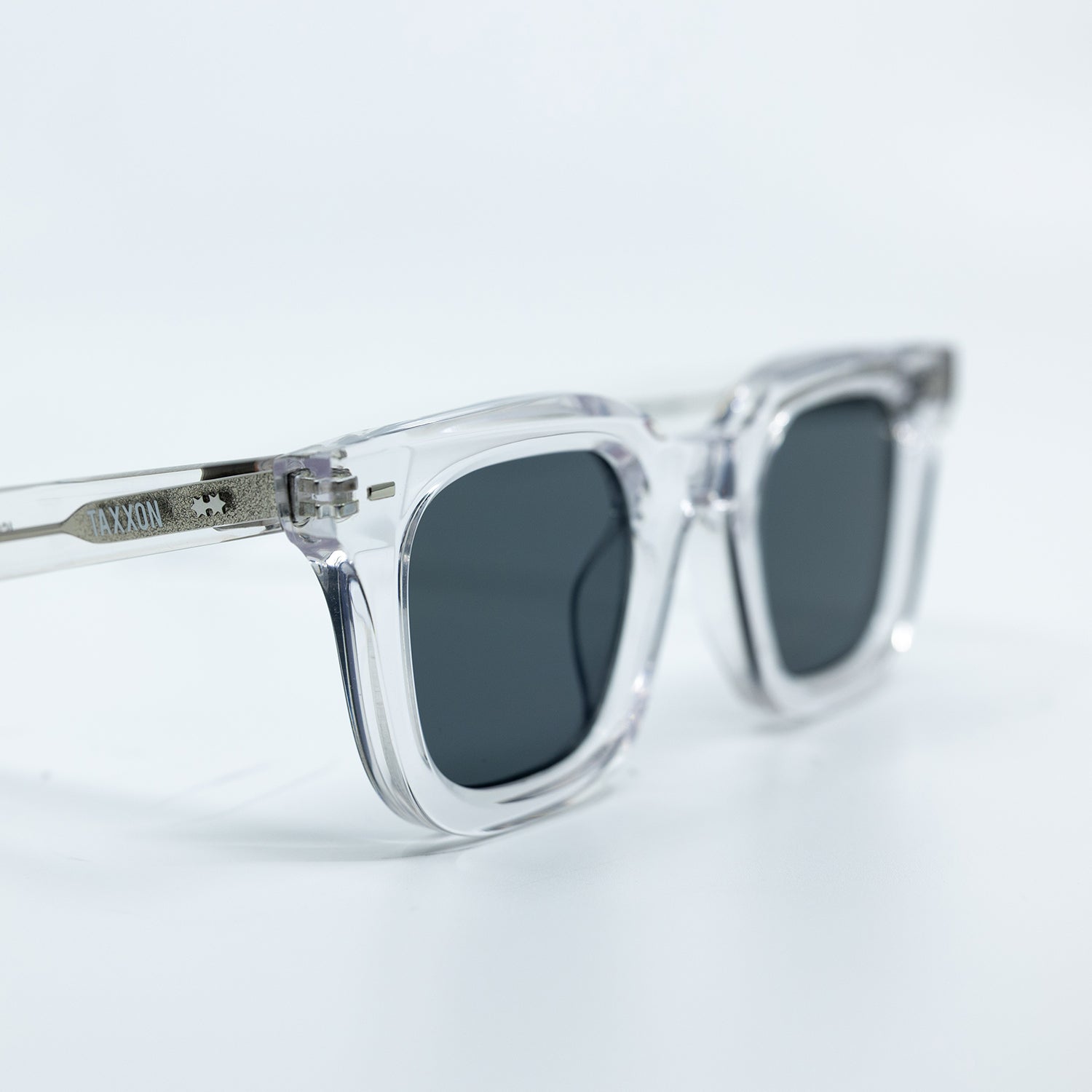 Zid Sunglasses with Clear Frame & Black Lens