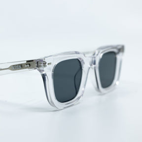 Zid Sunglasses with Clear Frame & Black Lens