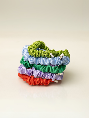Flora Silk Scrunchie Set