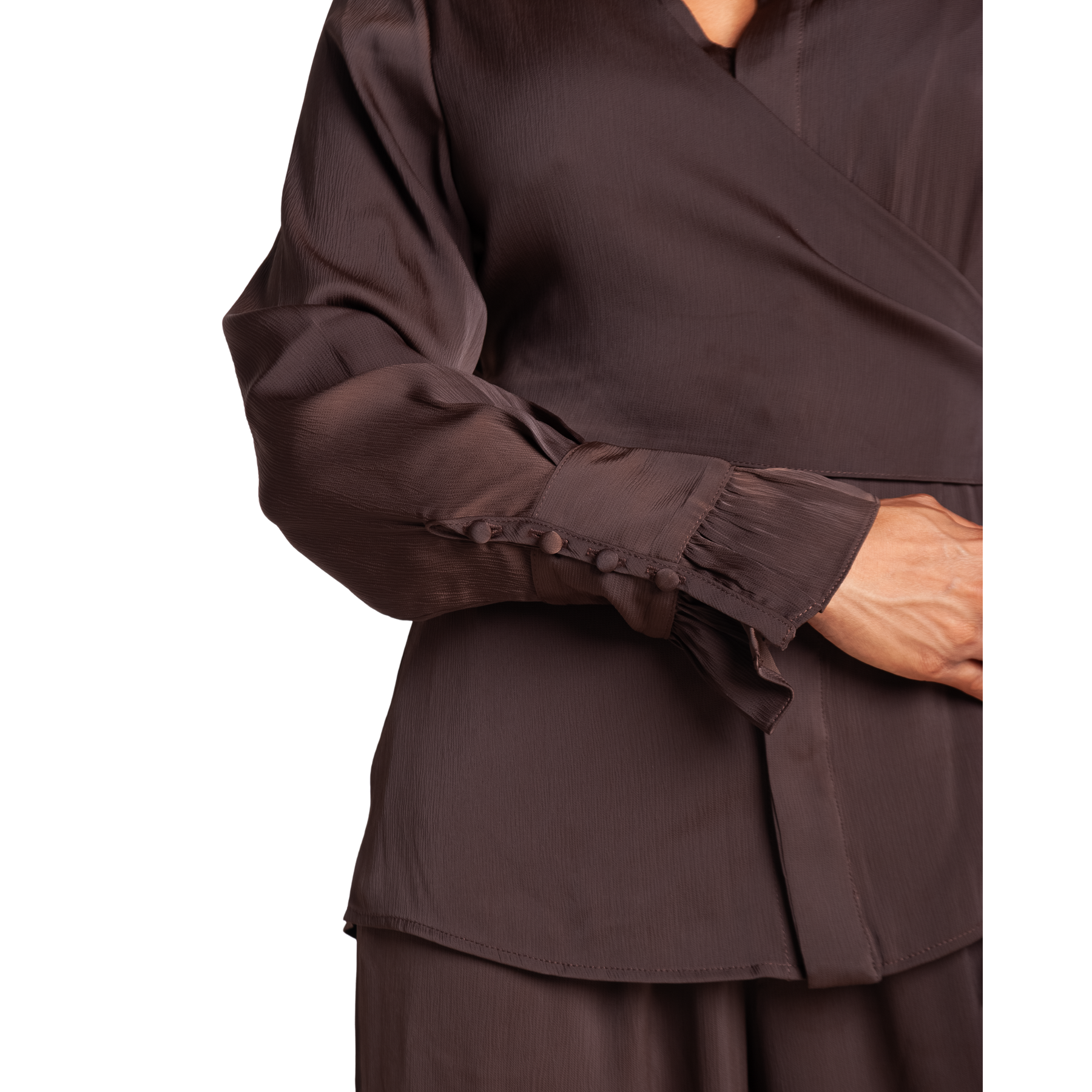 Long Sleeve Wrap Top