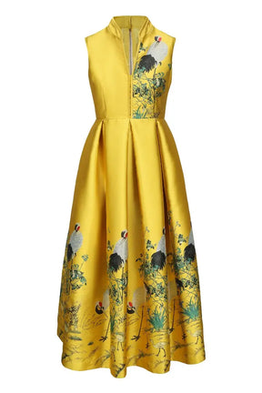 Royal Crane Dress