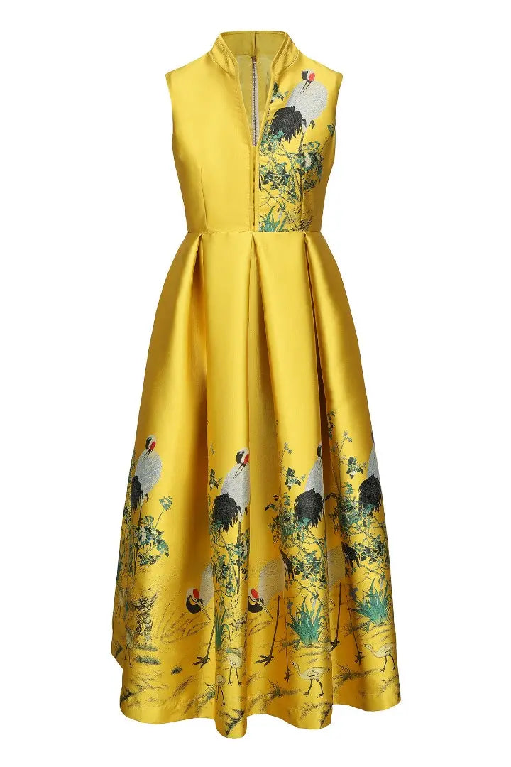 Royal Crane Dress
