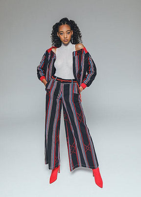 Keys Denim-style Wide-leg Trousers
