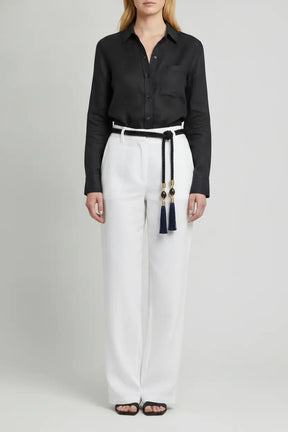 Silk Tassel Belt with Quartz