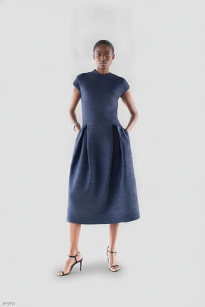 Conwave Knit Drop Waist Midi Dress