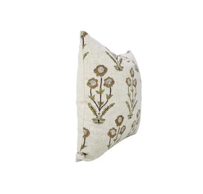 Unique Hand-Block Printed Design Viscose Linen Pillow Cover - Amitabh