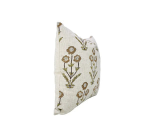 Unique Hand-Block Printed Design Viscose Linen Pillow Cover - Amitabh