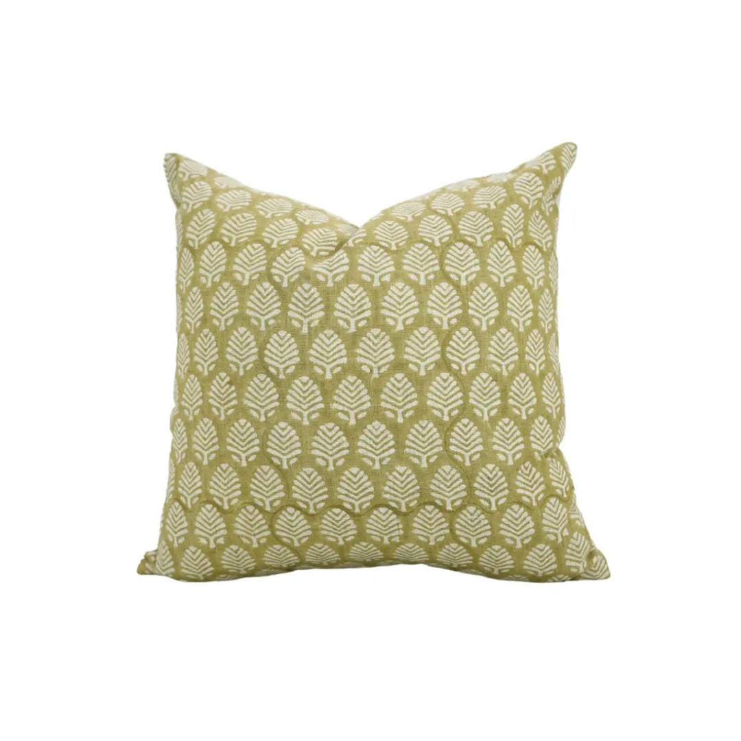 Unique Hand -Block Print Viscose Linen Pillow Cover - Sangmarmar