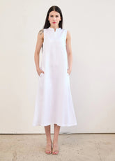 A-line Midi Dress In Tencel™ & Linen