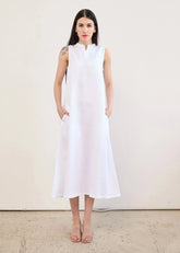 A-line Midi Dress In Tencel™ & Linen