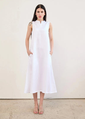 A-line Midi Dress In Tencel™ & Linen