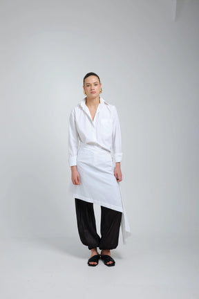 Marro White Assymetric Shirt