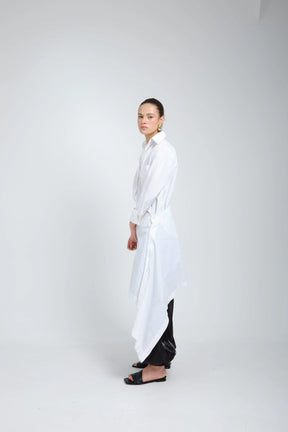 Marro White Assymetric Shirt